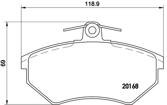 BREMBO Első fékbetét P85011_BREMBO