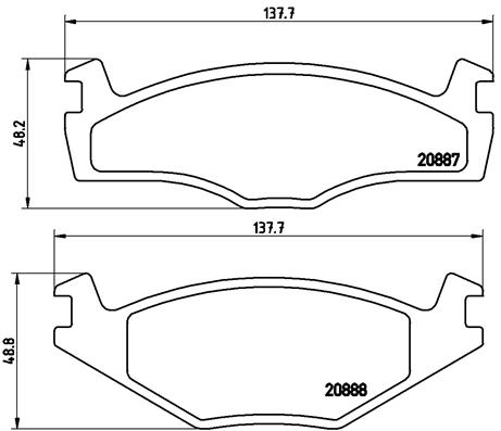 BREMBO Első fékbetét P85012_BREMBO