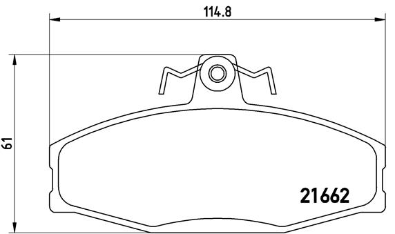 BREMBO Első fékbetét P85022_BREMBO