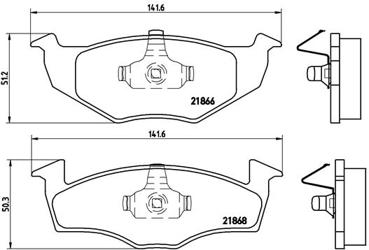 BREMBO Első fékbetét P85025_BREMBO