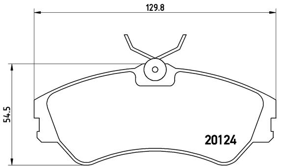 BREMBO Első fékbetét P85028_BREMBO