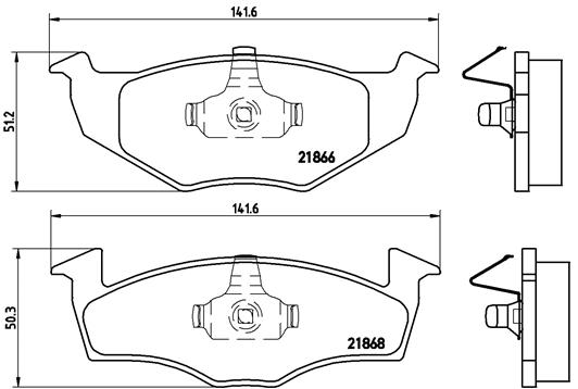 BREMBO Első fékbetét P85031_BREMBO