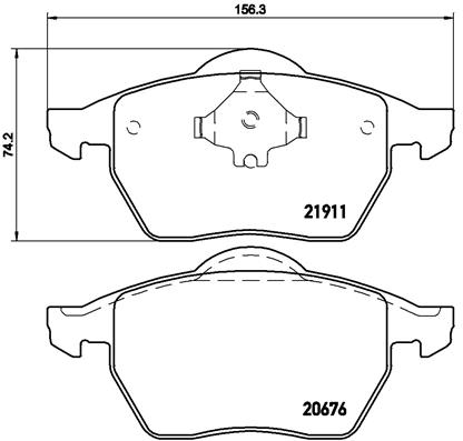 BREMBO Első fékbetét P85035_BREMBO