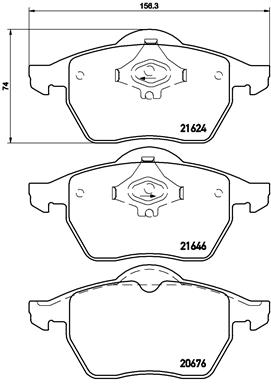 BREMBO Első fékbetét P85036_BREMBO