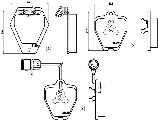 BREMBO Első fékbetét P85038_BREMBO