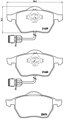 BREMBO Első fékbetét P85040_BREMBO