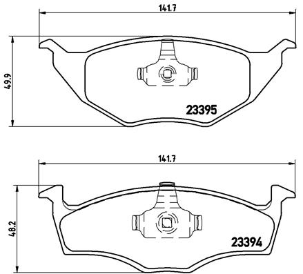 BREMBO Első fékbetét P85055_BREMBO