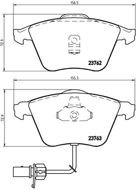 BREMBO Első fékbetét P85056_BREMBO