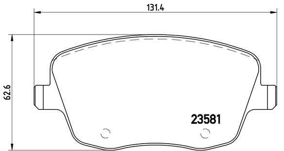 BREMBO Első fékbetét P85057_BREMBO