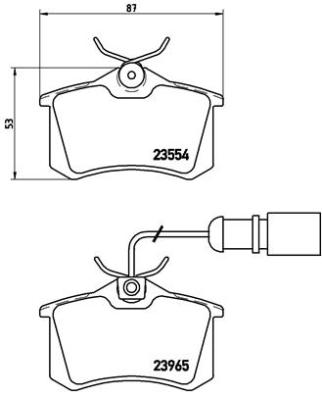 BREMBO Hátsó fékbetét P85058_BREMBO