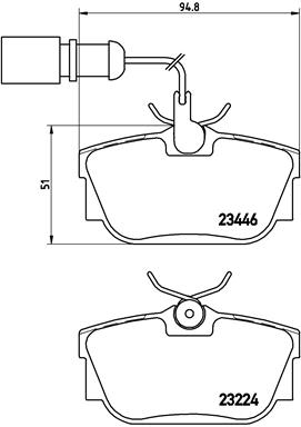 BREMBO Fékbetét, mind P85059_BREMBO