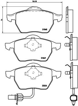 BREMBO Első fékbetét P85060_BREMBO