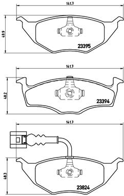 BREMBO Első fékbetét P85063_BREMBO