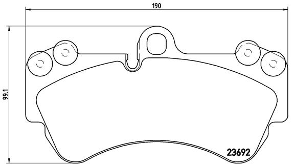 BREMBO Első fékbetét P85069_BREMBO