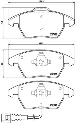 BREMBO Első fékbetét P85075_BREMBO