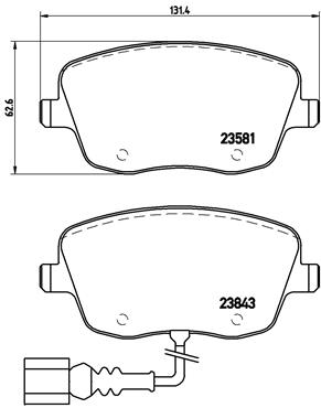 BREMBO Első fékbetét P85077_BREMBO