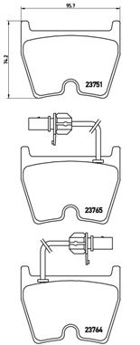 BREMBO Első fékbetét P85078_BREMBO