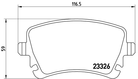 BREMBO Hátsó fékbetét P85083_BREMBO