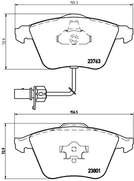 BREMBO Első fékbetét P85084_BREMBO