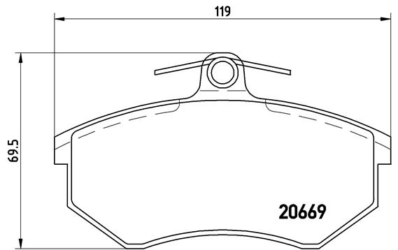 BREMBO Első fékbetét P85092_BREMBO