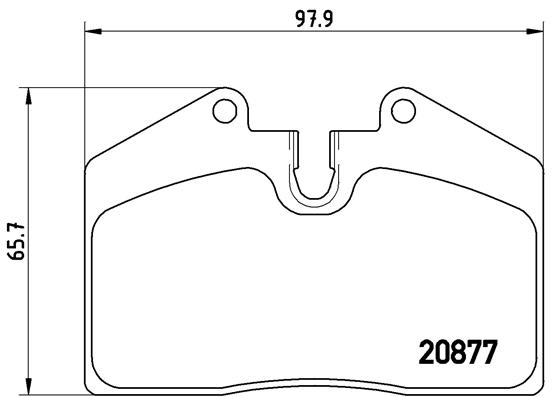 BREMBO Hátsó fékbetét P85094_BREMBO