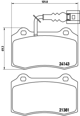 BREMBO Első fékbetét P85104_BREMBO