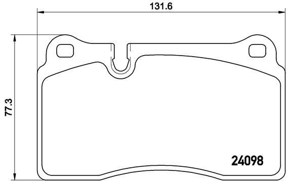 BREMBO Első fékbetét P85110_BREMBO