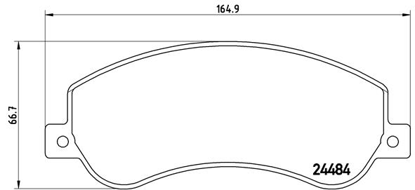 BREMBO Első fékbetét P85115_BREMBO