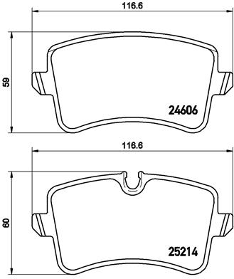 BREMBO Hátsó fékbetét P85119_BREMBO