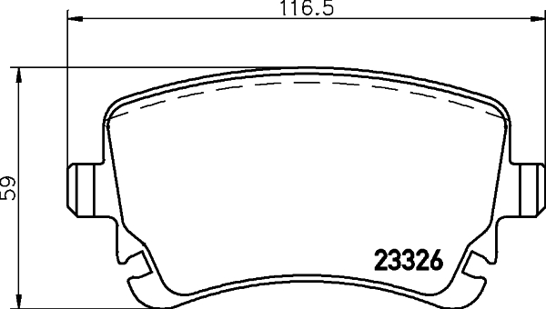 BREMBO Hátsó fékbetét P85143_BREMBO