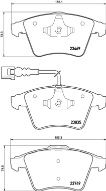 BREMBO Első fékbetét P85149_BREMBO