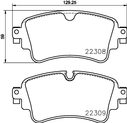 BREMBO Hátsó fékbetét P85154_BREMBO