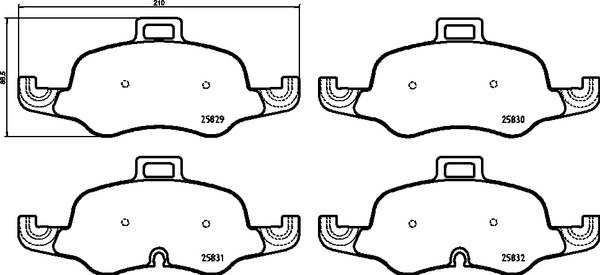 BREMBO Fékbetét, mind P85160_BREMBO