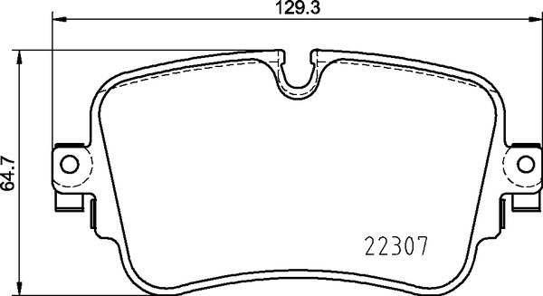 BREMBO Hátsó fékbetét P85161_BREMBO