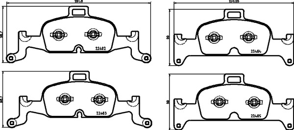 BREMBO Első fékbetét P85164_BREMBO