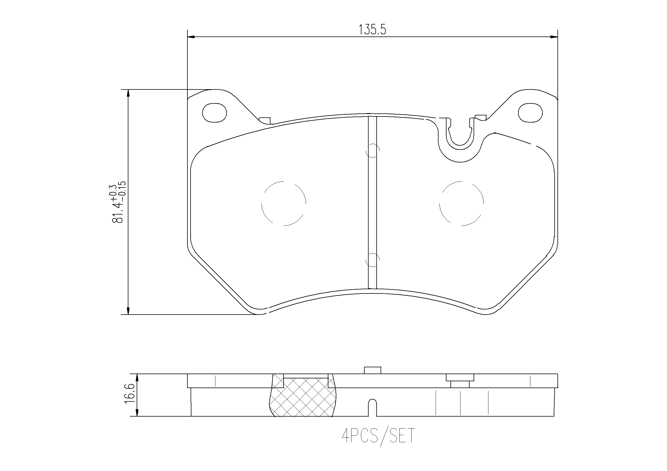 BREMBO Fékbetét, mind P85177_BREMBO