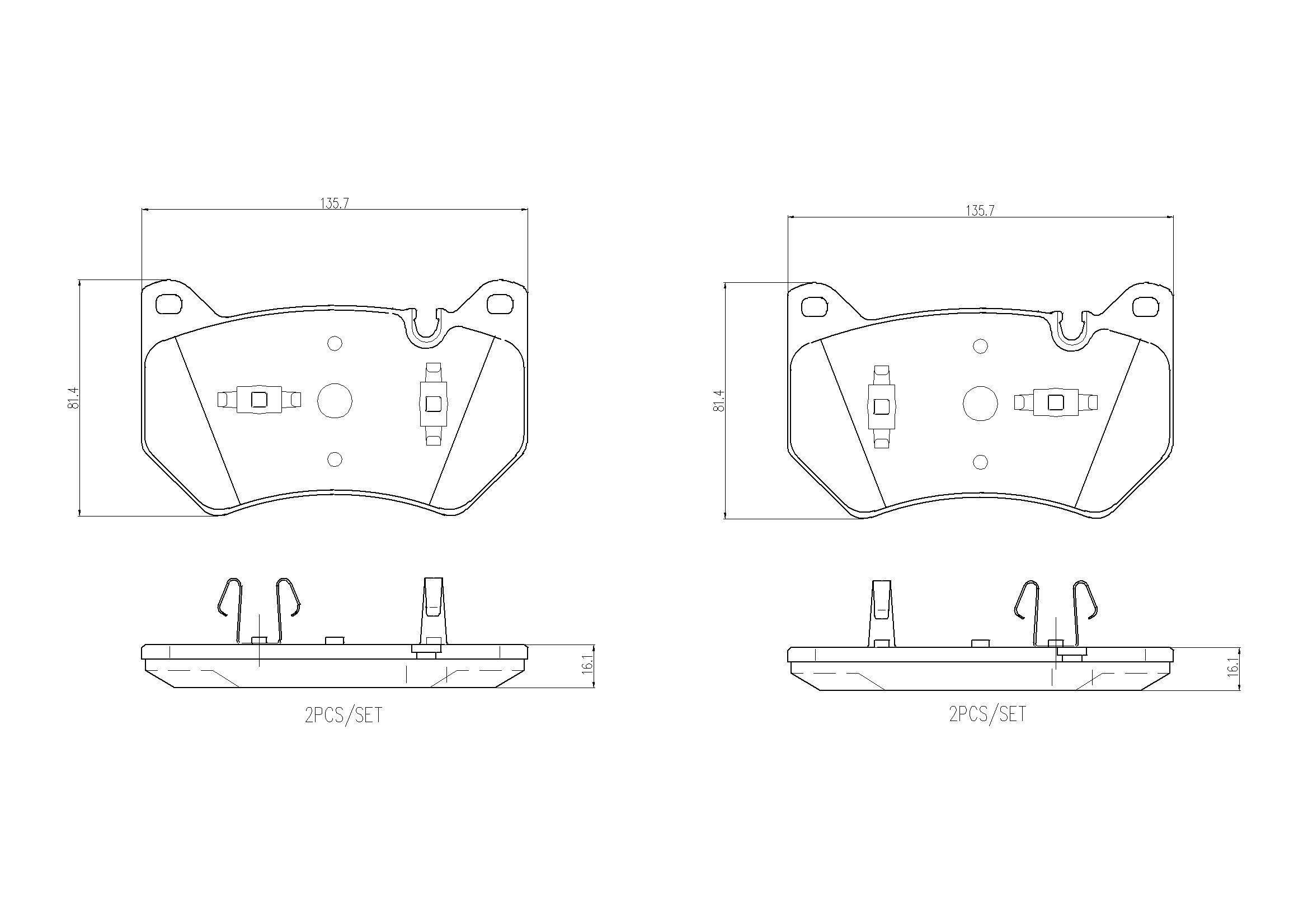 BREMBO Első fékbetét P85181_BREMBO