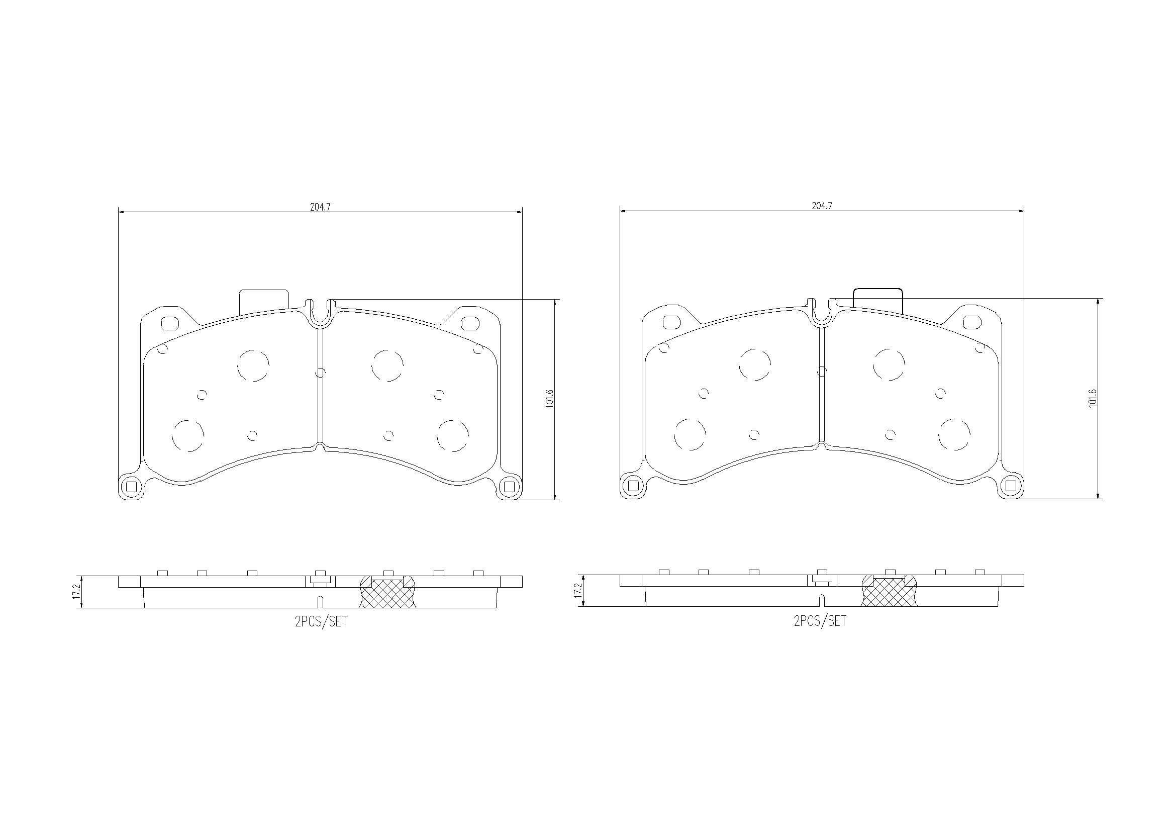 BREMBO Fékbetét, mind P85183_BREMBO