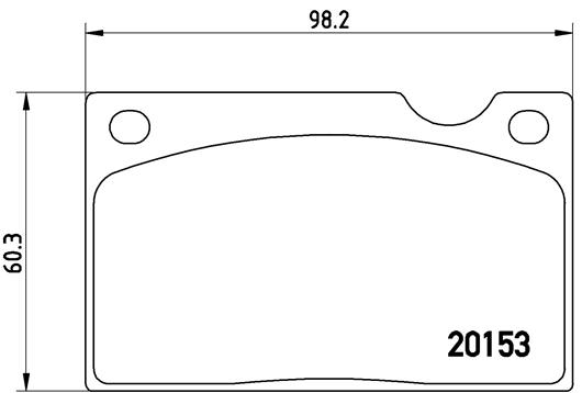 BREMBO Első fékbetét P86003_BREMBO