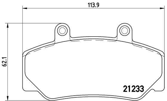 BREMBO Első fékbetét P86006_BREMBO