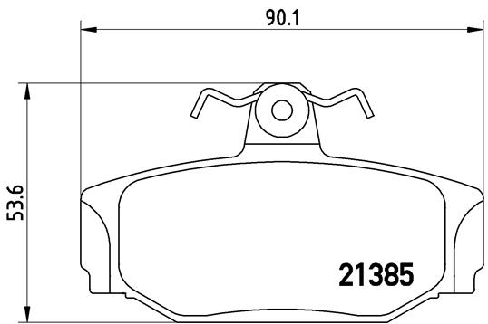 BREMBO Hátsó fékbetét P86009_BREMBO