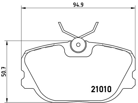 BREMBO Első fékbetét P86011_BREMBO