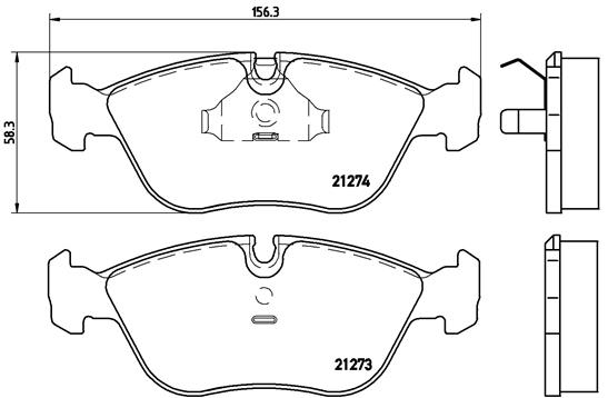 BREMBO Első fékbetét P86013_BREMBO