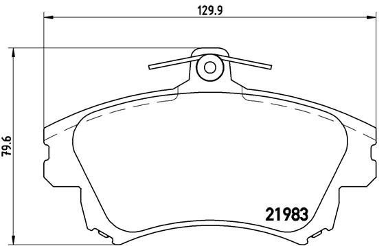 BREMBO P86017_BREMBO Első fékbetét