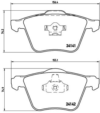 BREMBO Első fékbetét P86018_BREMBO