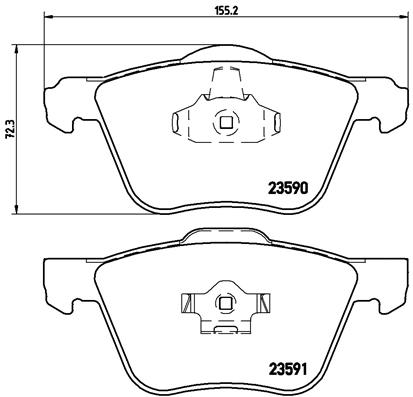 BREMBO Első fékbetét P86022_BREMBO