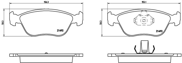 BREMBO Első fékbetét P86024_BREMBO