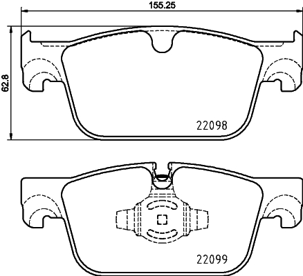 BREMBO Első fékbetét P86028_BREMBO