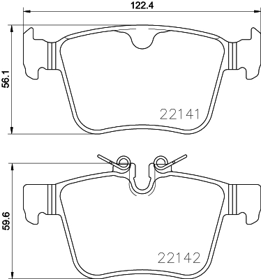 BREMBO Hátsó fékbetét P86029_BREMBO