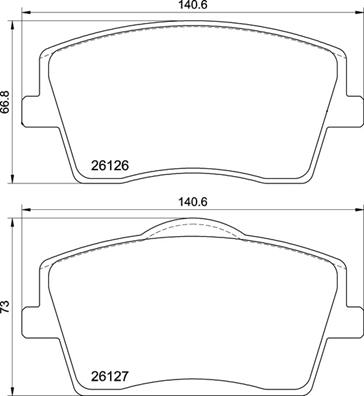 BREMBO Fékbetét, mind P86031_BREMBO